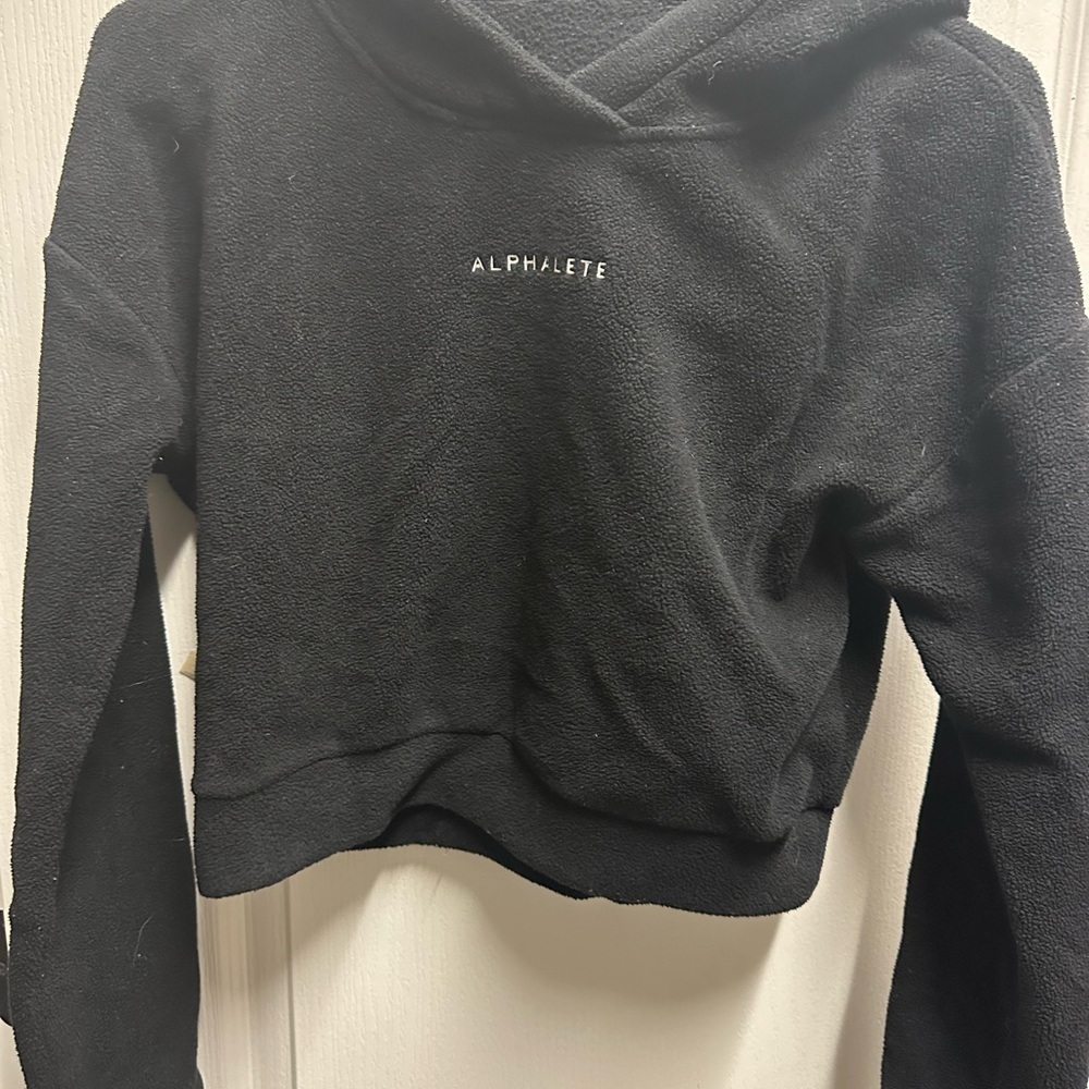 Alphalete woman black hoddie size XS/ NWOT